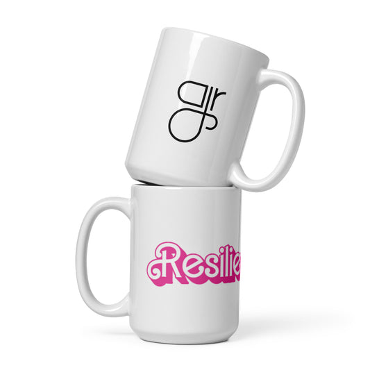 Resilient White glossy mug