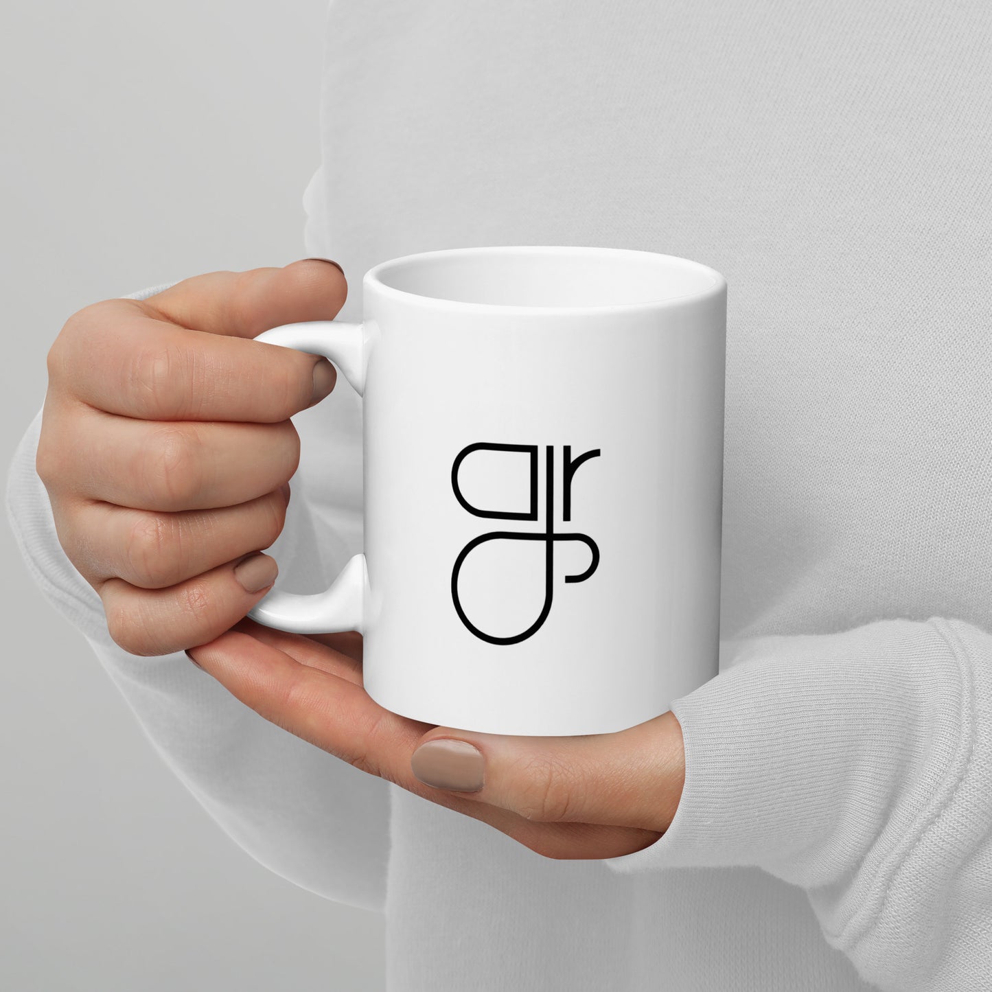 The GRP White glossy mug
