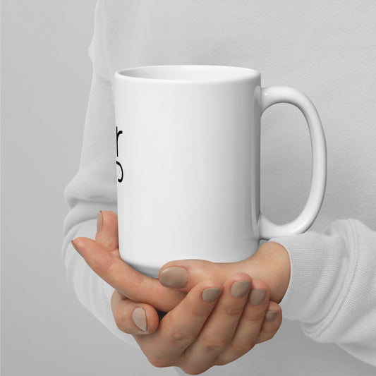 The GRP White glossy mug